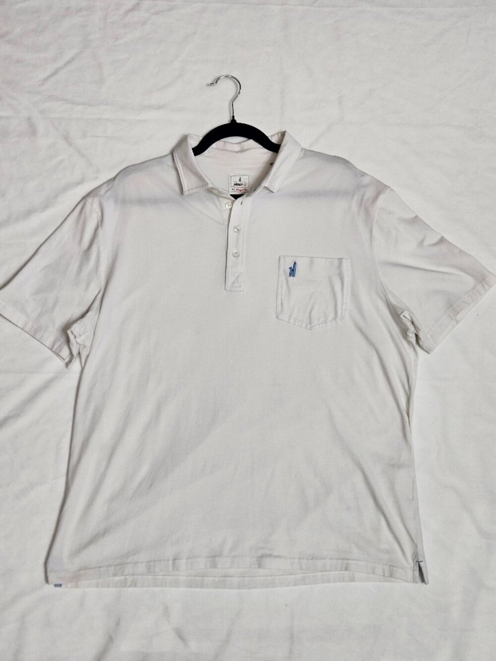 Johnnie-O Golfcore White Hangin’ Out Prep-Performance Polo XL